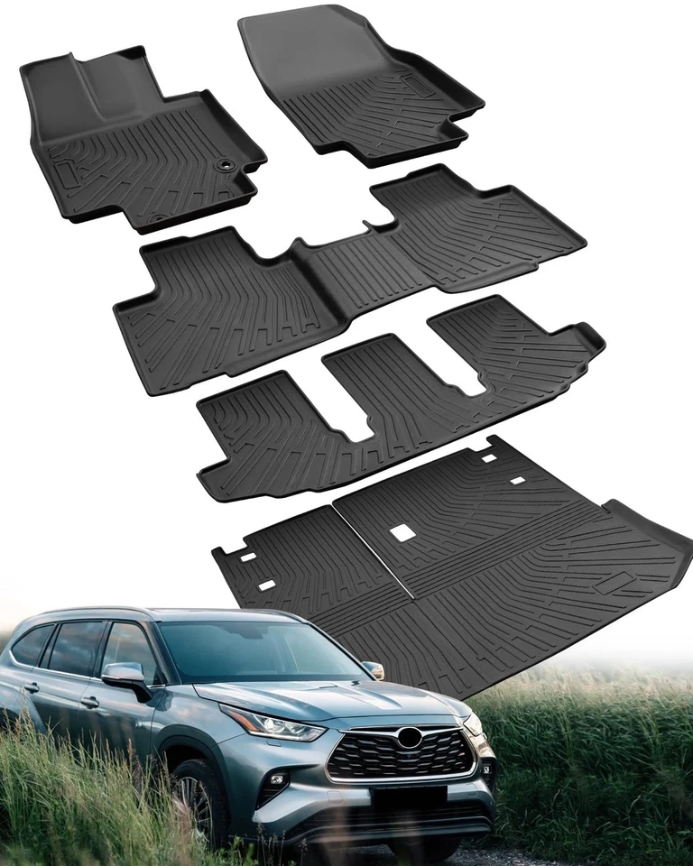 Floor Mats & Cargo Liner for Toyota Highlander 2020-2025 (Only for Bench Seat... - Image 1 of 4