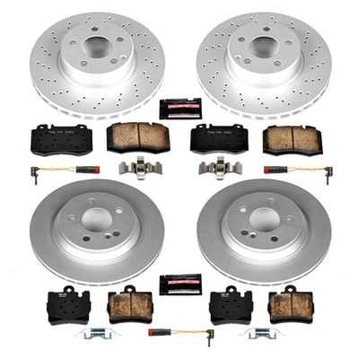 PowerStop CRK6746 Brake Kit For Mercedes-Benz S430 2003 Front Rear Foto 1 de 4