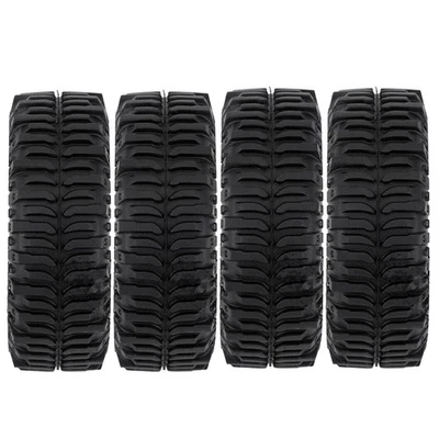 2 Pair 20mm Width 1.0" Rubber Wheel Tires Tyres For Axial SCX24 1/24 RC Car - Image 1 of 4