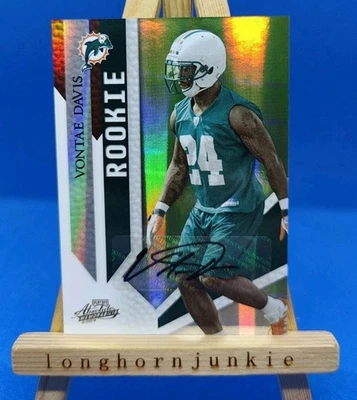 2009 Absolute Memorabilia /149 Vontae Davis RC rookie auto Dolphins Colts - Image 1 of 2