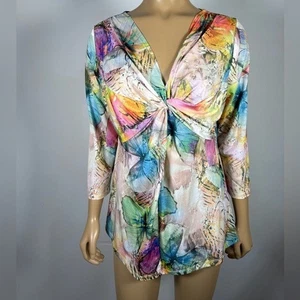 Boston Proper Damengröße Large buntes Schmetterlingsmuster auch - Bild 1 von 8