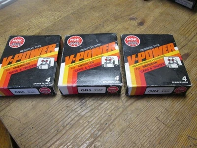 12 ngk spark plugs gr5 v power resistor type 2851 nos - Image 1 of 4