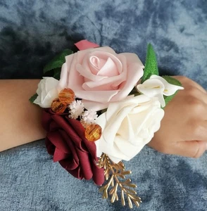 Homecoming Hochzeit Handgelenk/Schulter Corsage Kunstblume Party Deko 1 Stück - Bild 1 von 7