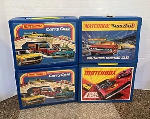 4 Vintage Matchbox Storage Carry Case mit Tabletts NUR 1970-71-78 für 192 Autos - Bild 1 von 24