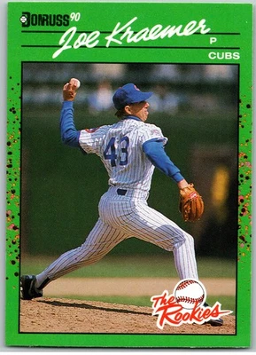 #10 Joe Kraemer 1990 Donruss The Rookies Chicago Cubs - Image 1 of 2