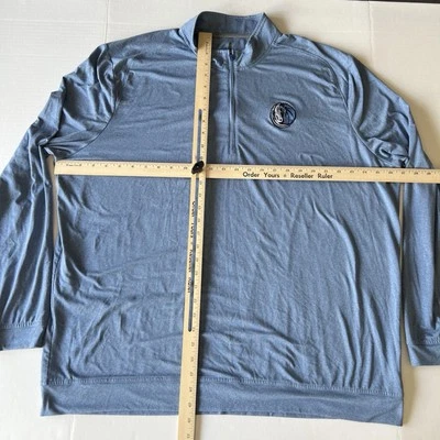 Dallas Mavericks Johnnie-O Flex Prep Performance 1/4 Zip Pullover Men's XXL Blue - Image 1 of 4