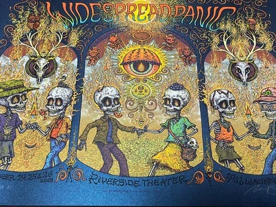 Póster Widespread Panic Riverside Milwaukee firmado edición AP de 110 Marq Spusta Foto 1 de 4