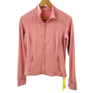 SHEIN Glow Mode Women’s Long Sleeve Jacket Size Medium Pink NWT Athletic - Picture 1 of 9