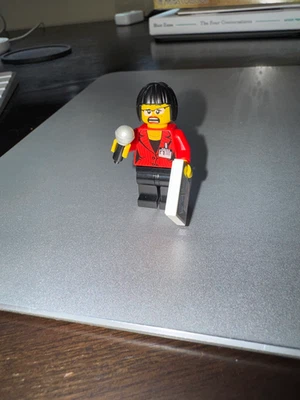 LEGO Alien Conquest Mothership 7065 Minifigura Reportero AC008 con TODOS los Accesorios Foto 1 de 3