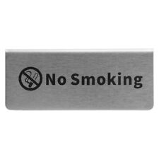 NUOBESTY Non-Smoking Desk Logo Indicator Stainless Steel Table Sign
