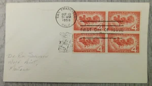 First Day Of Issue Overland Mail San Francisco CA 1958 VTG Stamp Envelope Cover - Picture 1 of 4