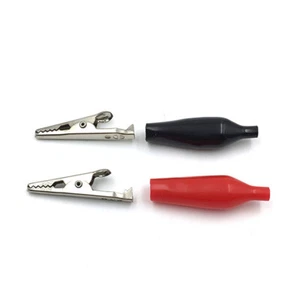 10pcs 28mm Alligator Clips With Shell Alligator Clips Small Battery Power Cl-qe - Photo 1/11