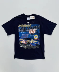 RARE Vintage Autographed NWT Michael Waltrip #55 Nascar Napa T-Shirt Men’s Large - Picture 1 of 5