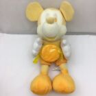 Mickey Mouse Holding Candy Yellow White Disney Sega Plush 14" Prize Toy Lovey