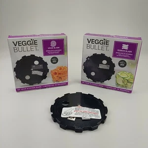 Veggie Bullet VB-101 Spiralizer accessory blades Angel Hair Ribbon Udon 3pk - Picture 1 of 12