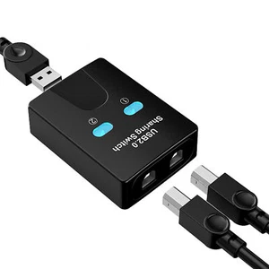 USB Sharing Sharing Switch Box Hub 2-Port-USB-Sharer Practical KVM Switches - Bild 1 von 12