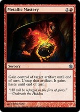 1x  Metallic Mastery Mirrodin Besieged  Magic the Gathering card Uncommun MTG