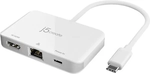 j5create USB Tipo C a 4K HDMI y Gigabit Ethernet con PD 100W Pass-Through - Imagen 1 de 1