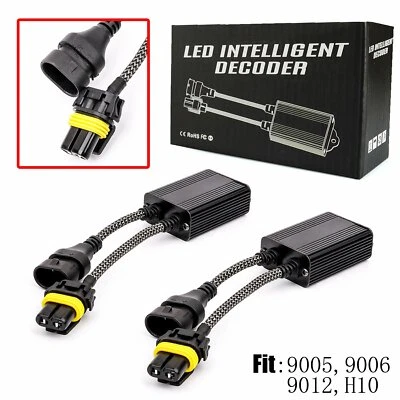 2 PCS 9005 9006 HB4 HB3 LED Canbus Decoder Error Free HID Anti-Flicker Resistor - Image 1 of 4