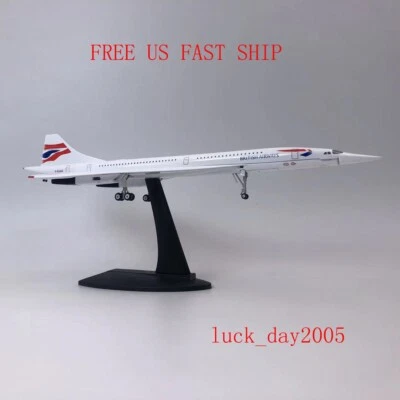 Wltk British Airways Concorde G-BOAG 1/200 Diecast Aircraft Model US SHIP - Image 1 of 4