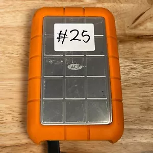 LaCie Rugged Triple Silver/Orange Portable USB 3.0/2.0 1TB External Hard Drive - Picture 1 of 2