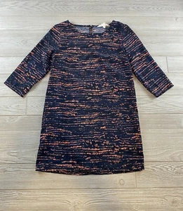 BCBGeneration Womens Persimmon Shift Dress 3/4 Sleeves Size Small Navy Tunic - Picture 1 of 8