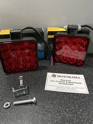 2x Ring Type 12v Car/Van/Trailer Extra Bright Led Rear Red Fog Light/Lamp - Image 1 of 4