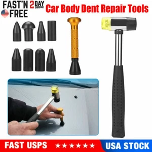 Herramientas de reparación de abolladuras sin pintura de EE. UU. 10 piezas Hail Ding Hammer Tap Down Pluma reparación de automóviles - Imagen 1 de 11