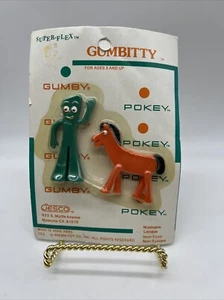 Vintage Gumby/Pokey Poseable Figures Prema Toy NJ Croce New Sealed Package Jesco - Picture 1 of 4