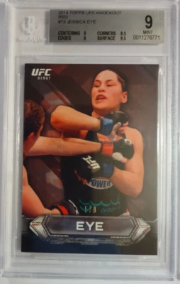2014 Topps UFC Jessica Eye Knockout Debut Red /8 RC - Image 1 of 2
