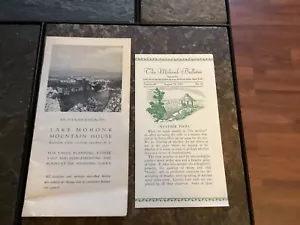 1951 Lake Mohonk Mountain House, libretto e bollettino di New York - Foto 1 di 7