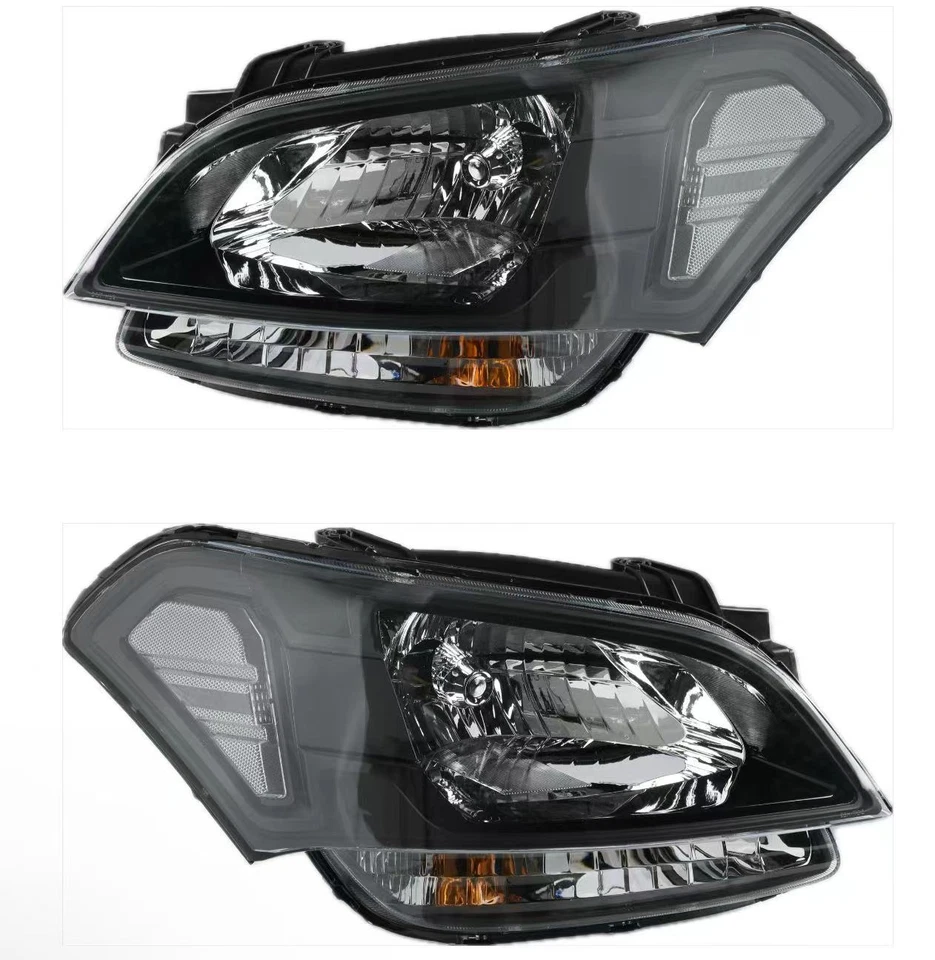 For 2010-2011 Kia Soul Black Clear Headlights Headlamps Halogen Set Left+Right - Image 1 of 1
