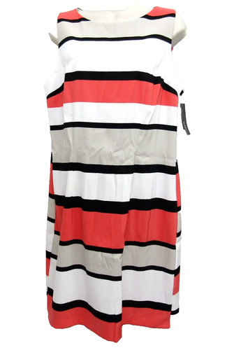 ALYX Abito donna ALYK 14 rosso bianco manica meno righe casual donna