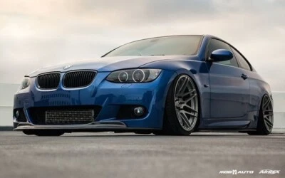 BMW 3 Series E92 E93 M Sport M tech 2006-2009 Black Front Lip Spoiler Splitter - Bild 1 von 4
