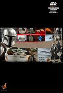 Hot Toys 1/6 Star Wars The Mandalorian and Child DELUXE Figure Set TMS015 Grogu - Picture 1 of 5