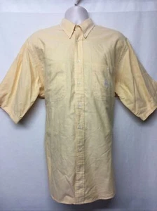 Nautica Men's Fall Orange Short Sleeve Collared Button Down Shirt Size Large +K2 - Picture 1 of 10
