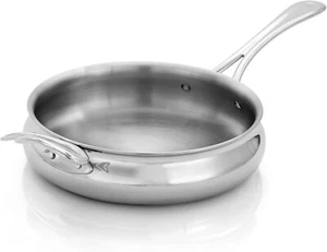 Premium 10" Saute Frying Pan with Lid | Dishwasher Safe & Corrosion-Resistant - Picture 1 of 6