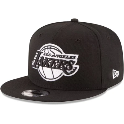 Auténtica gorra ajustable NBA LA Lakers 9FIFTY New Era - negra/blanca OEM Foto 1 de 4