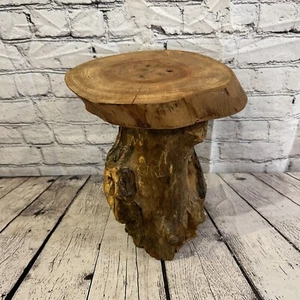 31cm x 26cm Teak Root Wood Mushroom Coffee Table Side Table Home Furniture No 9 - Picture 1 of 8