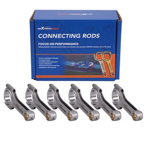 6x Forged Connecting Rods+ARP2000 Bolts For BMW M3 E36 E46 S54B32 European model - Picture 1 of 12