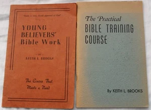 1934 BIBLE STUDY TRAINING COURSE & YOUNG BELIEVERS BIBLE WORK Keith L. Brooks. - Picture 1 of 8
