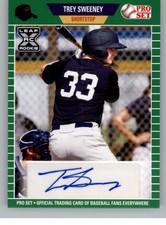 2021 Pro Set Draft Green Baseball Blaster Box Exclusive Base or Autograph Cards