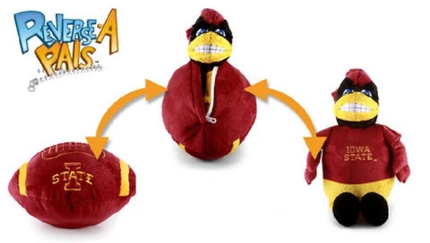 Iowa State Cyclones Reverse A Pal plush football and mascot - NCAA Cover