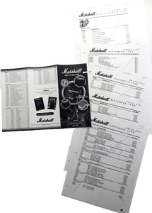 Amplificador MARSHALL 1999 5 páginas y bolsillo tamaño lista de precios canadiense del catálogo - Imagen 1 de 2