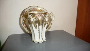 #616A    A vtg Imperial Hand Painted NIPPON Demitasse CUP & Saucer - Picture 1 of 11