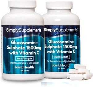Glucosamin 1500Mg Mit Vitamin C - 360 Tabletten - Versorgung Für 1 Jahr - Bild 1 von 8