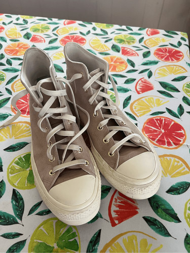 Converse Chuck Taylor donna scamosciate all star alte malva taglia 9