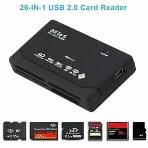 1X All in One Card Memory Reader USB External SDHC M2 US Micro' MMC XD Mini K5C6 - Photo 1/14