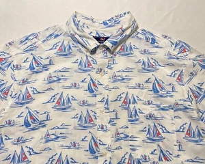 Vineyard Vines Classic Murray Men Shirt BTN-Down XL Sailing Yachts & Lighthouses - Picture 1 of 14