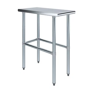 30 in. x 15 in. Open Base Stainless Steel Work Table | Residential & Commercial - Picture 1 of 9
